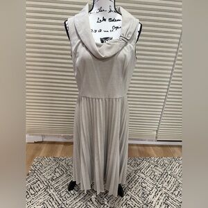 Oatmeal/Cream Sleeveless Dress